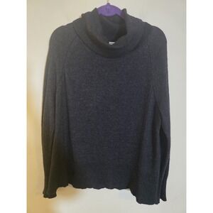 Aritzia Community Women's Medium Charcoal Gray Turtleneck Alpaca Blend Sweater